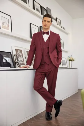 3 Piece Suits Set Tuxedo Prom Blazer Vest Pants Set (US Only)