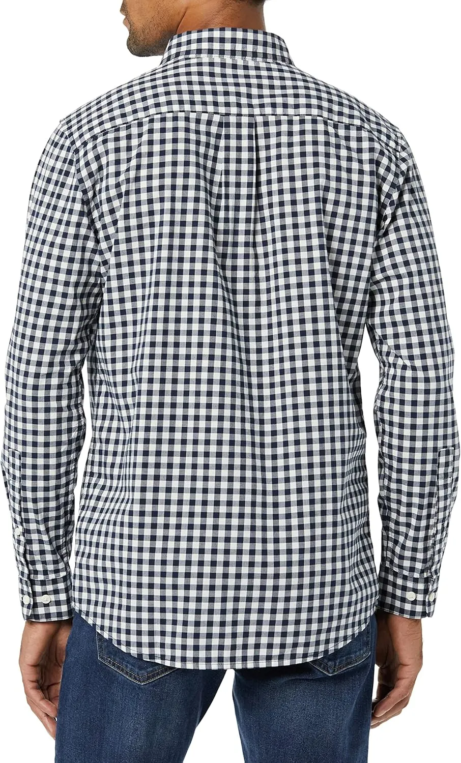 Amazon Essentials Men's Long-Sleeve Slim-Fit Stretch Poplin Shirt