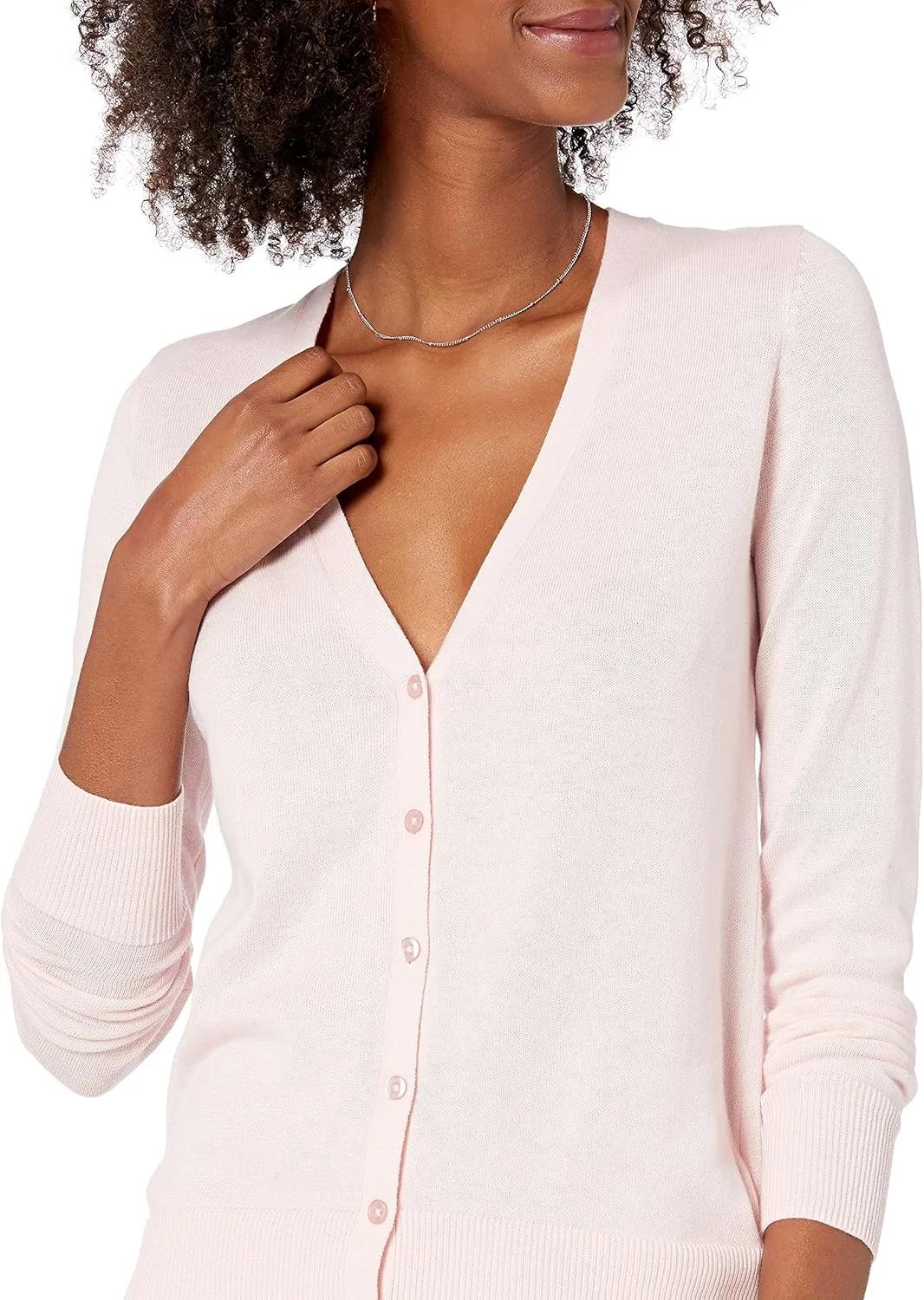 Amazon Essentials Women's Lightweight V-Neck Cardigan Sweater (Available in Plus Size)