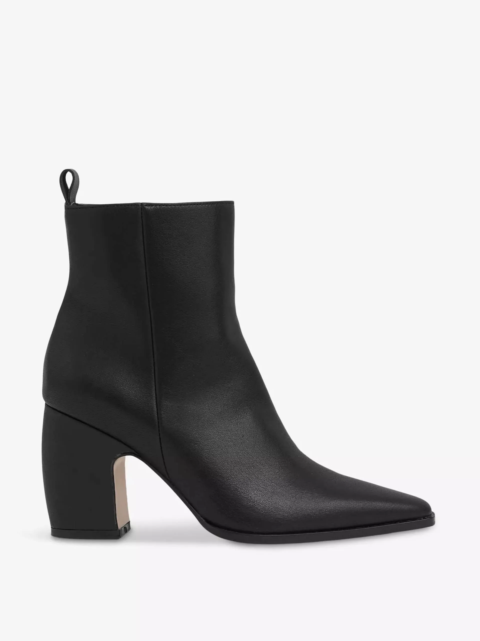 Amy block-heel leather ankle boots