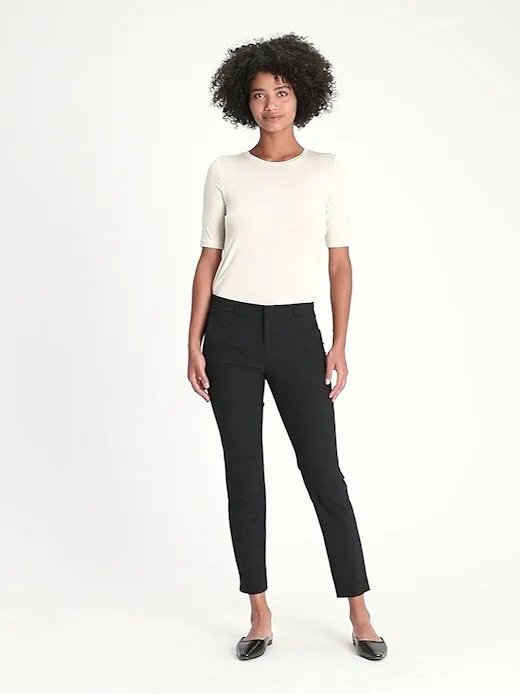 Avery Straight Wool-Blend Pant