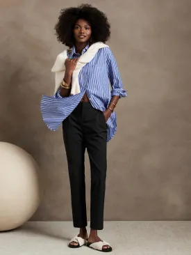 Avery Straight Wool-Blend Pant