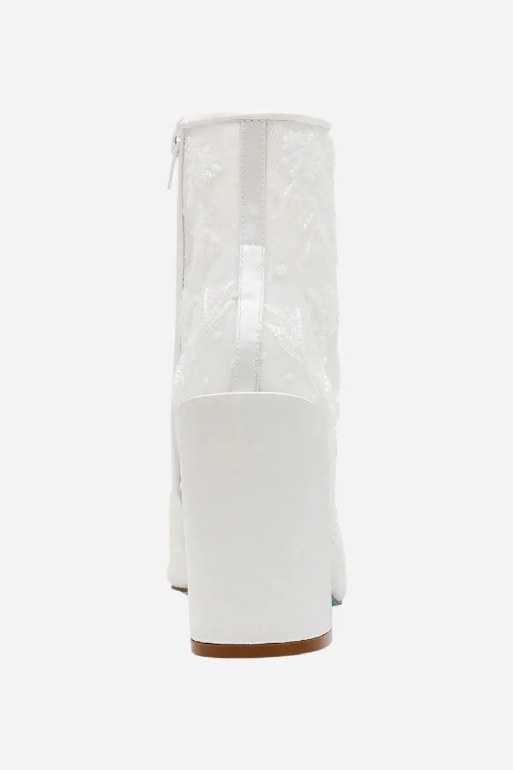 Betsy Johnson Merri Ivory Mesh Bootie