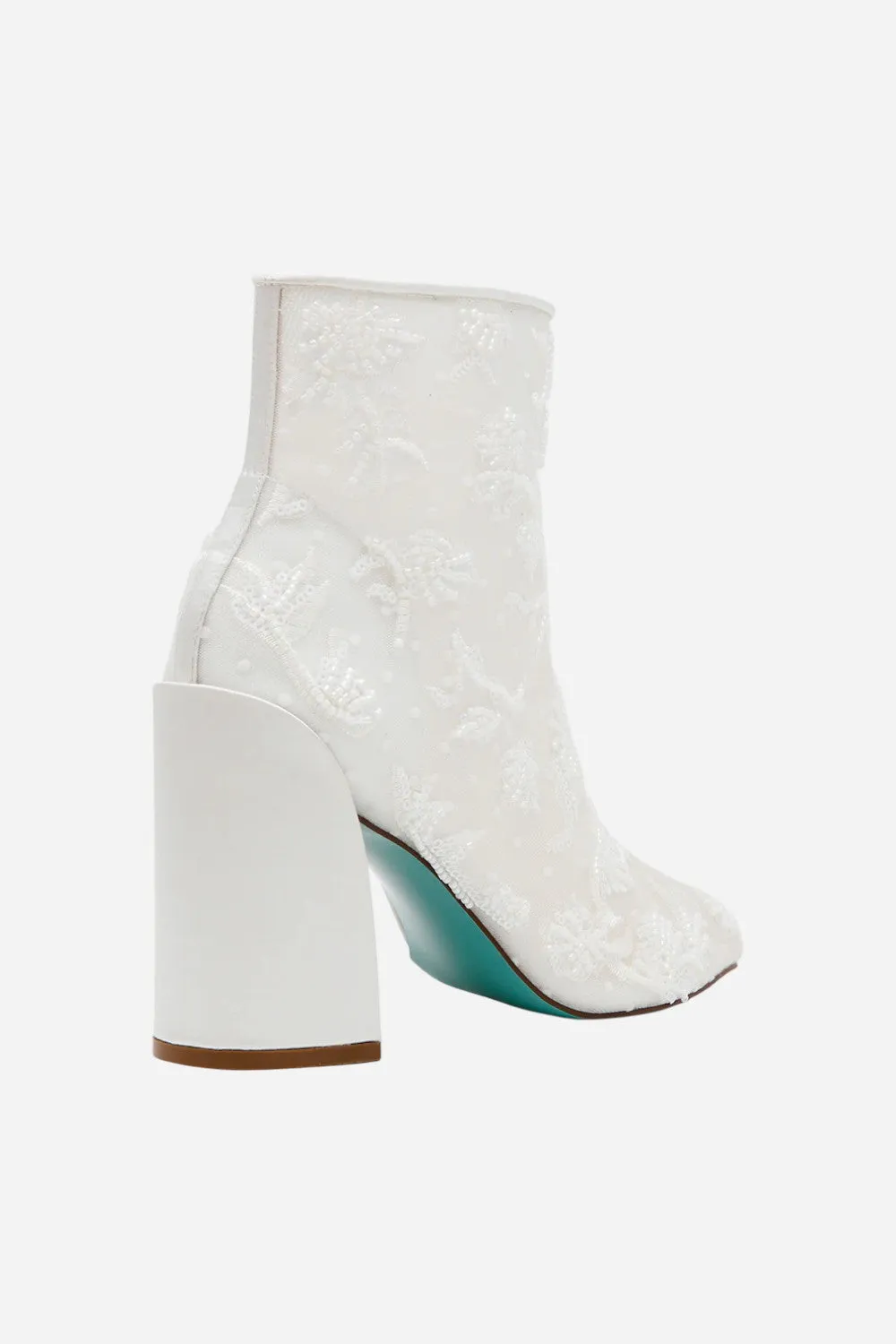 Betsy Johnson Merri Ivory Mesh Bootie