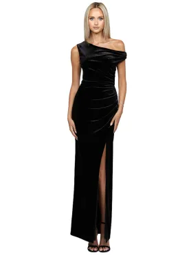 Claudine Off Shoulder Maxi - Black - Size 6