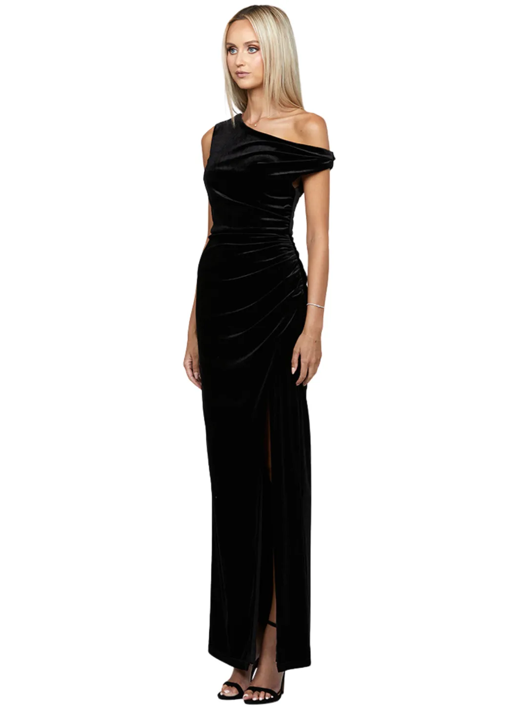 Claudine Off Shoulder Maxi - Black - Size 6