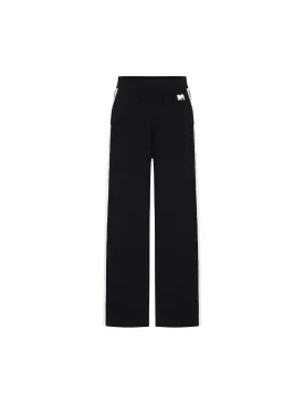 Contrasting Trim Elastic Pants