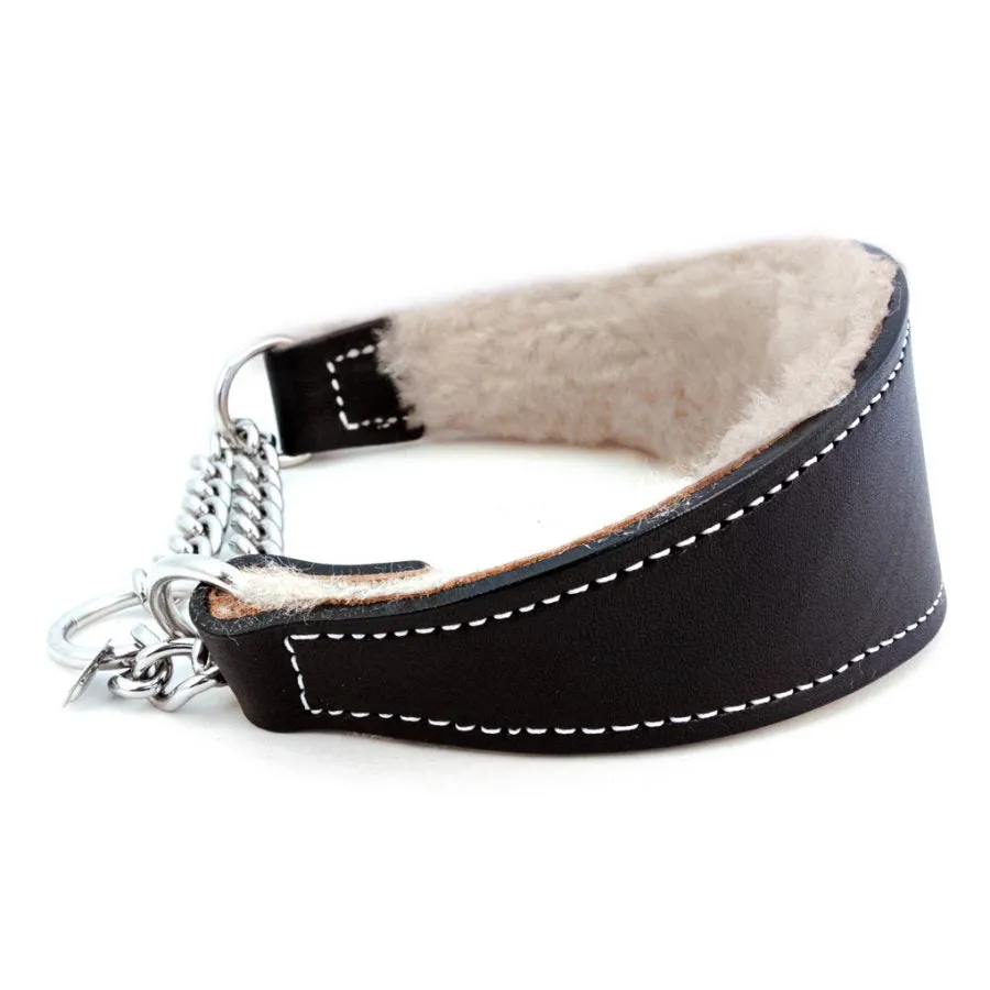 Dog Collar - Training Collar - Martingale Collar - Shearling Lining - 4 Color Options