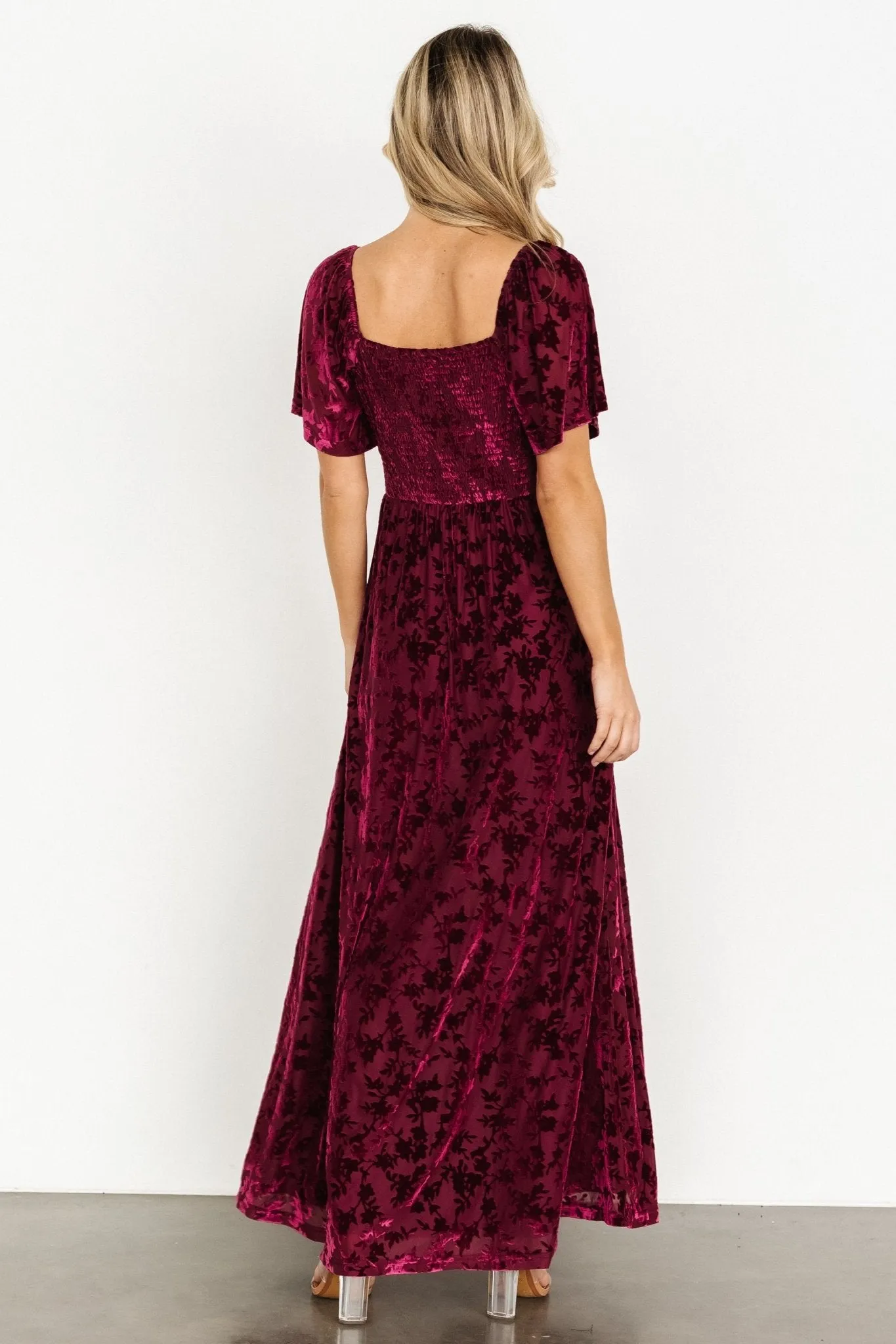 Everley Velvet Maxi Dress | Mulberry