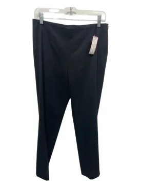 Lafayette 148 Size 6 Black Wool Blend High Rise Dad Hat Tapered Pants