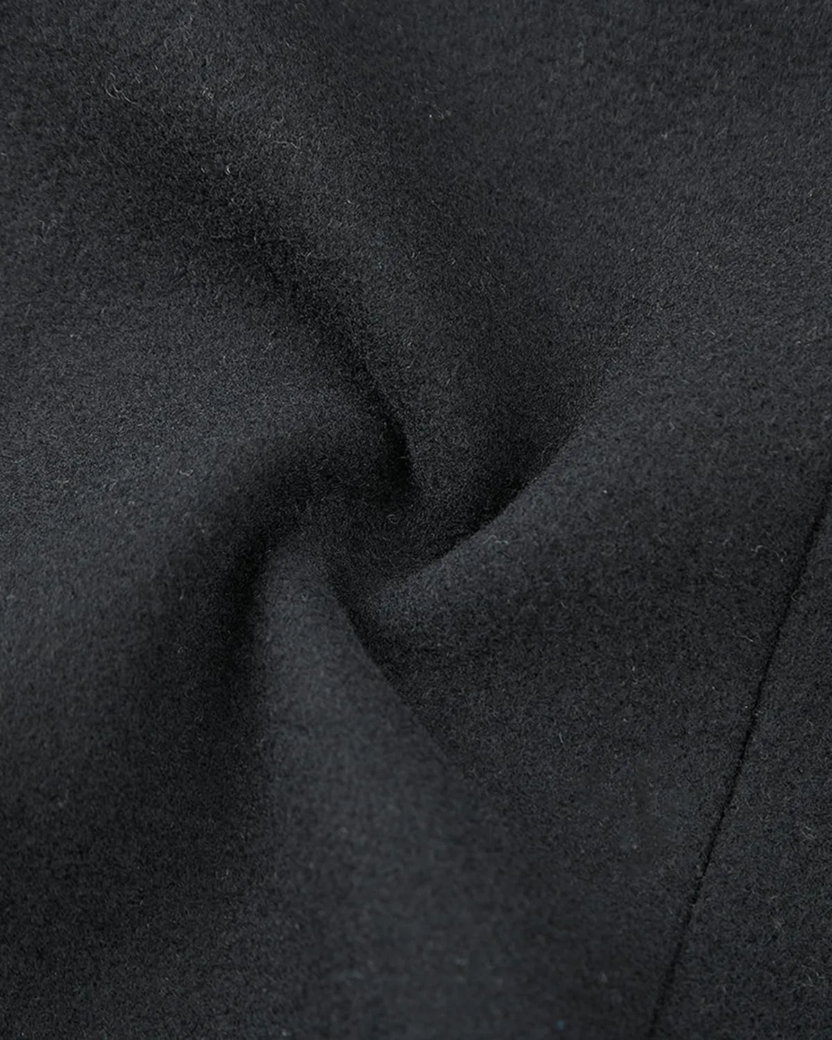 Mens Black Overcoat Wool & Cashmere Double Breasted Long Coat Winter Jacket