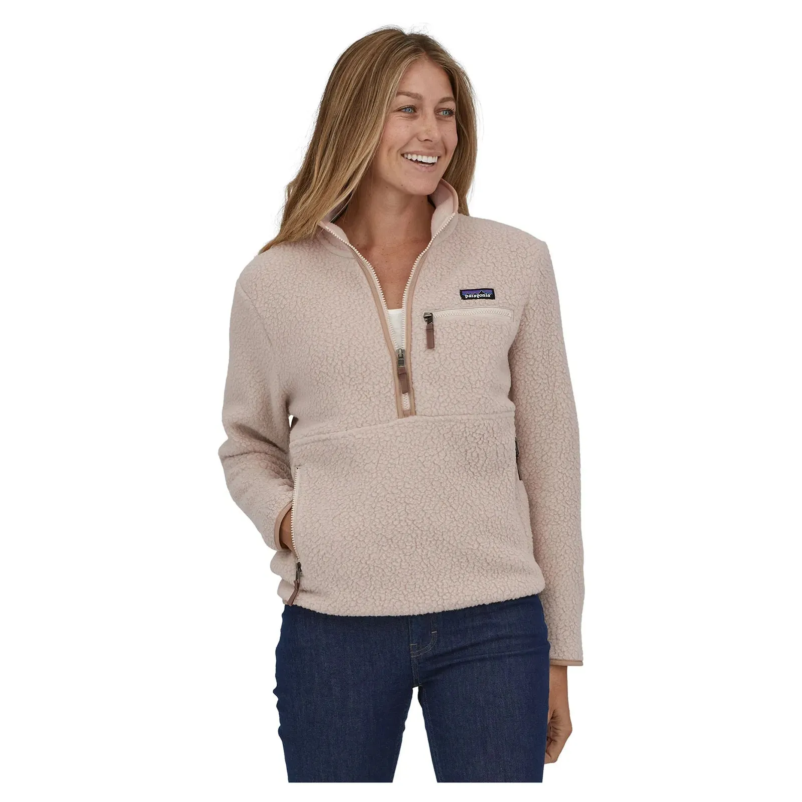 Patagonia Women's Retro Pile Marsupial Fleece - Shroom Taupe