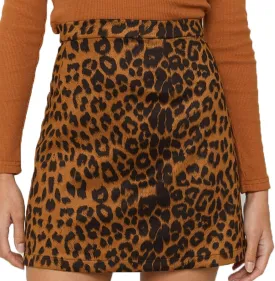 Sheface Women's Faux Suede Wrap Hip Short Skirt High Waist Zipper Side Split A-Line Mini Bodycon Skirt