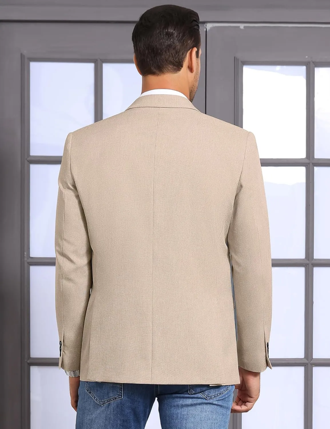 TURETRENDY Men's Casual Blazer Sport Coat Lightweight Two Button Business Jackets