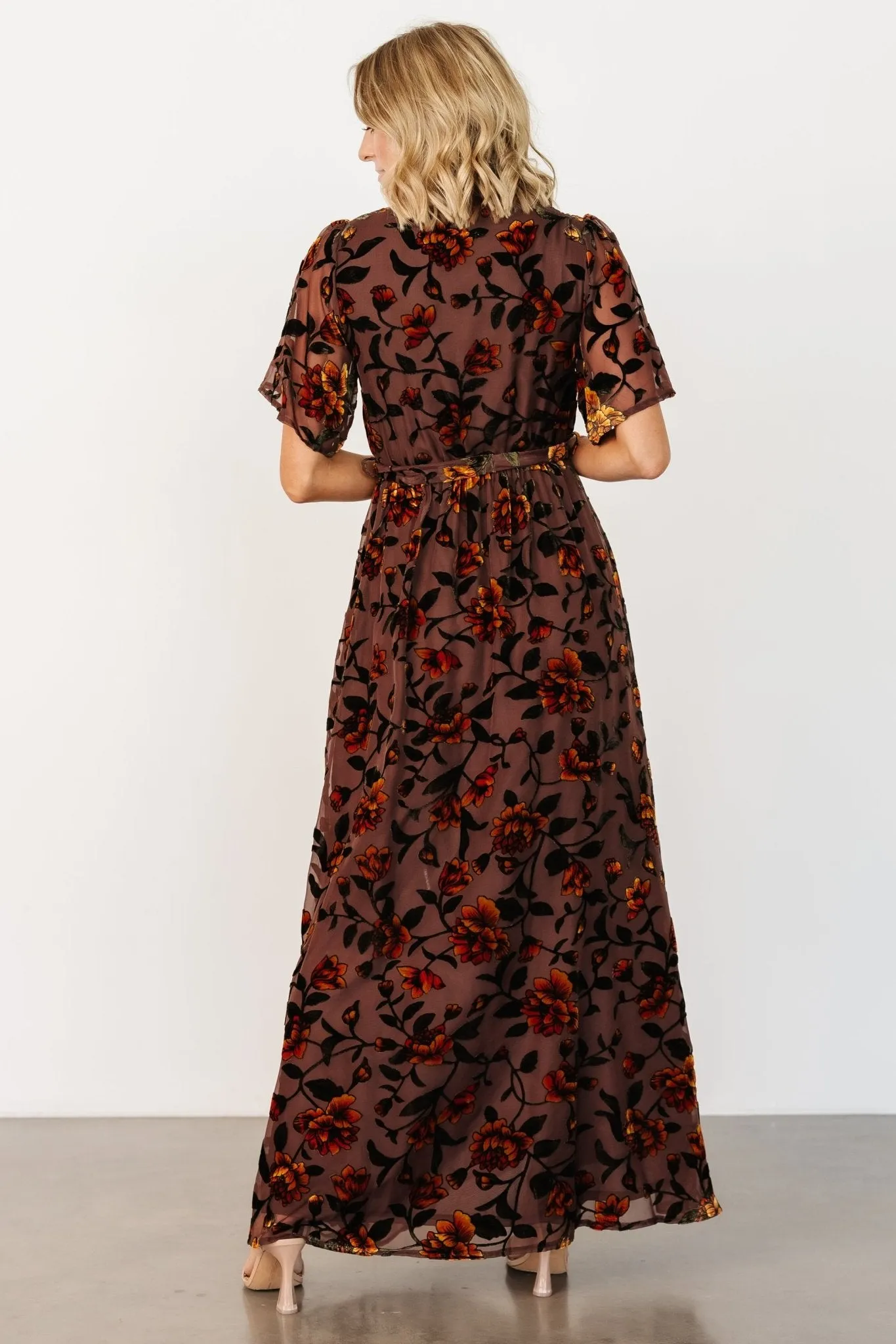 Uma Velvet Maxi Dress | Clove   Amber Floral