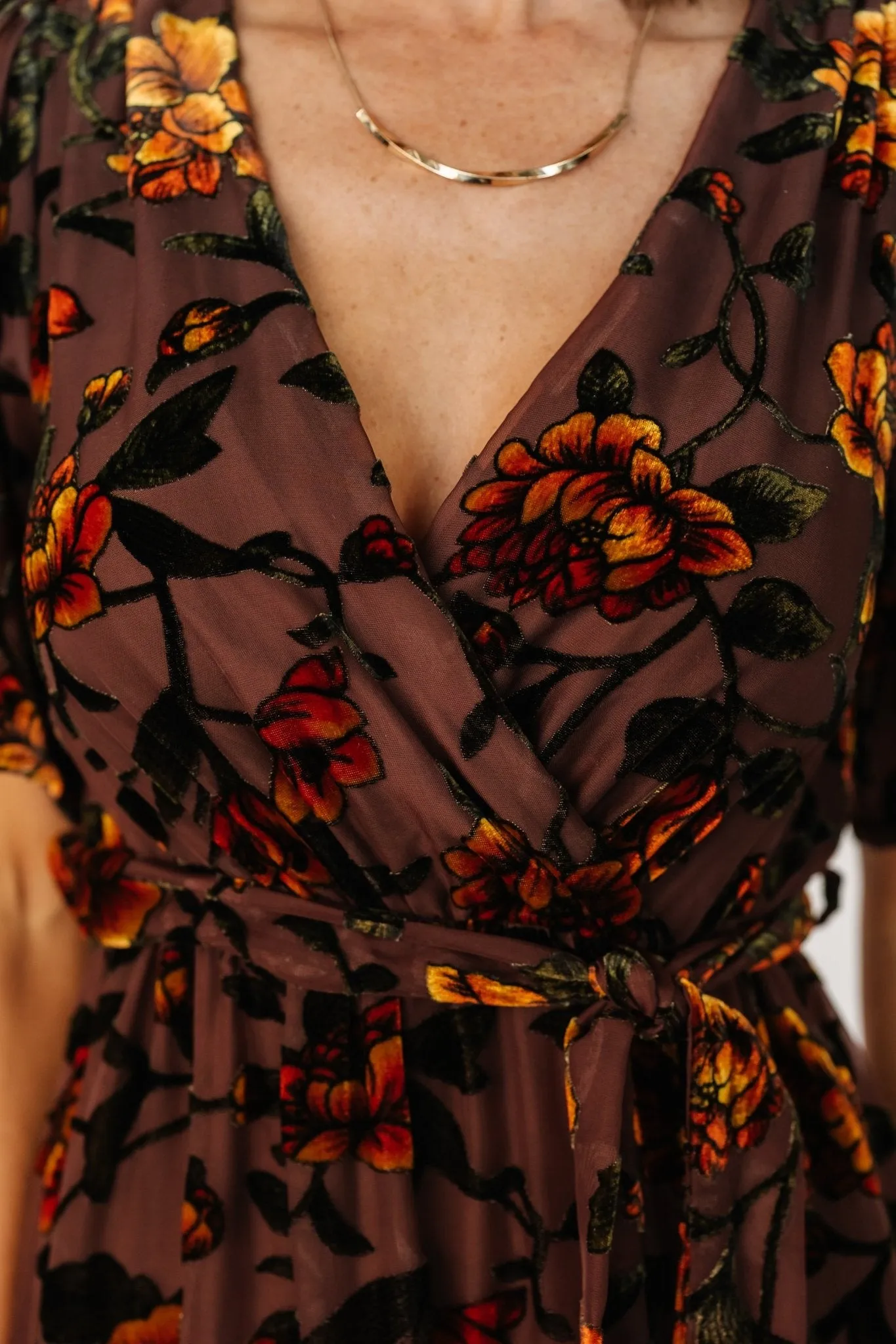 Uma Velvet Maxi Dress | Clove   Amber Floral