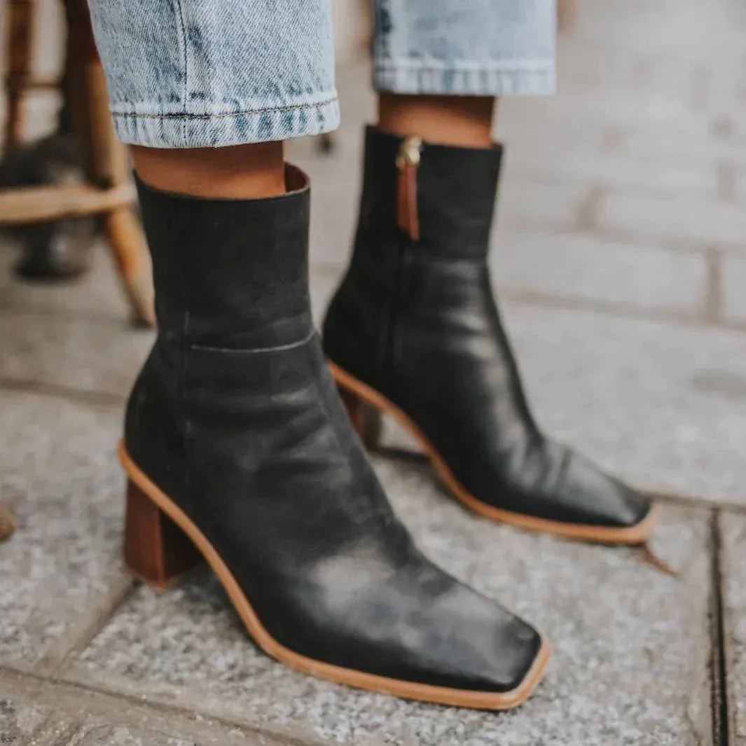 West Vintage Boots Black